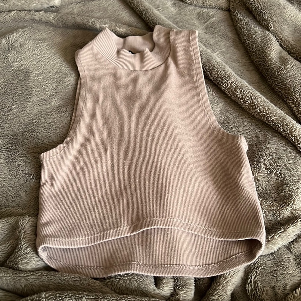 Brown crop top